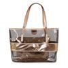 Bolsa Feminina de Moda Europeia e Americana em PVC Bolsa Transparente Impermeável Bolsa de Ombro Cristal Jelly Bolsa de Praia Sogra Bolsa de Praia