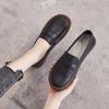 Zapatos de Verano para Mujer 2022 Nuevo Estilo Transpirables Suela Suave Zapatos de Mujer Cuero Genuino Mocasines Elásticos Zapatos Planos de Una Capa Zapatos de Talla Grande para Mujer Embarazada