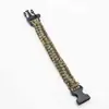 Pulseira de Paracord com Apito, Paracord Trançado de Sete Fios, Pulseira de Sobrevivência Fuga Emergência para Exterior, Item Mais Vendido