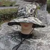 Nuevo sombrero de pescador camuflajeado para hombre, sombrero tipo cubeta para pesca, montañismo, actividades al aire libre, sombrero plegable casual a prueba de sol para mujer, playa