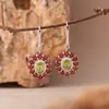 Anel de Amethysto Natural, Citrino e Peridoto, Anel de Girassol em Prata de Lei S925 com Pedras Coloridas, Anel Feminino, Direto da Fábrica Fonte