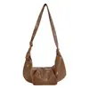 2026 Moda Nueva Bolso de Hombro Único Leopardo Mujer Estilo Perezoso Bolso de Moda Bolso Cruzado de Nicho Moda Viaje Bolso de Dumpling para Mujer