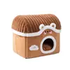 Nido para Gatos Semi-Cerrado, Cálido en Invierno, Adecuado para Todas las Estaciones, Nido para Gatos Seguro y Firme, Nido para Gatitos Mascotas de Invierno, Nido para Gatos de Invierno