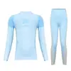 Traje de Esquí de Punto Nuevo Estilo Europeo y Americano Ajustado Transpirable Manga Larga Pantalones Largos Traje Moldeador de Cuerpo Conjunto Conjunto para Correr Ciclismo