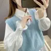 Nuevo chaleco de moda para mujer 2026, cárdigan de punto, chaleco elegante de corte holgado para primavera y otoño, rejuvenecedor y versátil