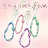 Cadena para Teléfono de Cuentas con Forma de Corazón DIY, Colgante de Perlas Acrílicas Estilo Chica Dulce Coreana, Opciones Multicolor para Colgantes de Bolsa