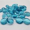 Stock de fábrica cuentas planas de vidrio azul marino 12*14 mm vidrio coloreado a alta temperatura acuario Amazon juguetes DIY