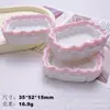 Cesta de Bambú con Encaje Multicolor de Dibujos Animados DIY Pegamento Cremoso Funda para Teléfono Móvil Cuerda para Cabello Horquilla Flor para Zapatos Adornos de Resina Lote
