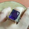 Nuevo anillo de gemas para hombre con personalidad dominante retro de Europa y Estados Unidos con joyas populares de Amazon y eBay.