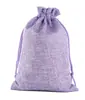 Bolsa de Cáñamo con Cordón Regalo Amante de Cosméticos Bolsa para Empaquetar Joyería Color Antiguo Regalo de Navidad Saco de Imitación