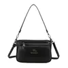 Bolso de Mano para Mujer Modelo Nuevo 2026 para Comercio Exterior, Bolso de Hombro y Cruzado de Cuero Suave Texturizado, Sencillo y de Gran Capacidad, Adecuado para Madres de Mediana Edad y Mayores