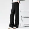Pantalones de Maternidad Invierno Nuevos Suaves Alta Elasticidad Más Terciopelo Engrosado Pierna Ancha Adelgazantes Versátiles Holgados Caída Pierna Recta Casuales