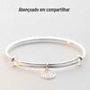 Pulseira Marca Fu Feminina Pequena Fresca Sino Ajustável de Empurrar-Puxar Pulseira Esmaltada Versátil Design de Nicho para Namorada