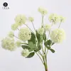 Venta directa de fábrica: Materiales florales estilo bosque verde, bolitas de cebolleta, bolitas bordadas, flores artificiales para decoración de bodas, accesorios para arreglos florales