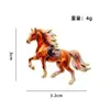 Broche de Año Nuevo del Caballo Lindo Creativo Estilo Chino Festival de Primavera Insignia Metálica Pin Regalo para Amigos Regalo de Evento