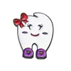 Serie Divertida de Dientes Transfronteriza Broche Cuidado de los Dientes Protección de Dientes Encía Insignia de Personalidad Insignia de Dibujos Animados de Nicho Regalo