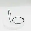 Pendientes de Aro Grandes con Pedrería de Moda, Nuevo Estilo Trendy, Elegantes Pendientes de Aro para Mujer, Joyería para Orejas Plateada Exagerada de Alta Gama