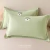 Funda de almohada infantil de algodón cepillado grueso, Clase A, 100% algodón puro, juego de dos, 48x74 cm, funda de almohada para inserto de almohada de adulto
