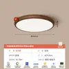 Lámpara de techo para dormitorio con forma de galleta, lámpara de protección ocular de espectro completo, lámpara de estudio simple y moderna, luz para dormitorio principal, luminaria para habitación infantil estilo crema