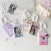 Capa Elástica de Corda para Deslizamento de Desenho Animado Estilo Coreano de Cachorrinho Porta-Cartão para Meninas Caçando Ídolos Porta-Cartão Pequeno de 3 polegadas Pingente de Chaveiro Bolsa para Cartão