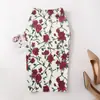 Ebay transfronterizo deseo OL temperamento falda lápiz estampado digital para mujer falda falda falda de cadera generación pelo