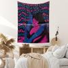 Venta directa transfronteriza hogar calavera fumando Tapiz decoración de dormitorio tela de fondo de impresión tela de pared decoración de tapiz de sala de estar