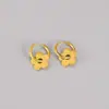 Pendientes de Flor Estilo Ins Moda Francesa Baoman Venta Caliente Transfronteriza Populares Acero de Titanio Lujo Ligero No Se Caen