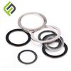 Hebilla de gancho de anillo de metal, accesorios de hardware para equipaje, hebilla de zinc, botón de junta tórica, botón redondo para zapatos y sombreros, cinturón, correa de hombro