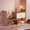 Estante de Mesa, Porta-Objetos de Canto de Mesa, Estante de Livros Retrátil de Múltiplas Camadas, Prateleira de Armazenamento de Canto de Mesa para Estudantes