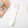 Calcetines para niños Primavera y Otoño Calcetines de media caña Encaje Japonés Lazo Lindo Cómodos Versátiles Calcetines de Algodón Calcetines con puño para niñas