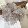 ¡En stock! Nuevo Scrunchie de Organza con Estampado de Leopardo para Cola de Caballo, Lazo para el Cabello, Moda 2026, Estilo Nuevo, Banda Elástica