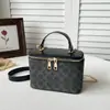 Bolsas de nicho transfronteiriças para mulheres, nova bolsa clássica estampada em formato de caixa, bolsa de ombro e transversal da moda com corrente
