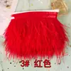 Borlas Decorativas de Pena DIY, Acabamento de Pena de Avestruz, Bainha de Vestido/Saia de Palco, Acessórios de Roupa, Renda, Tiras de Pena