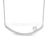 Nuevo Collar Minimalista y Elegante de Estilo Transfronterizo, Versátil, Tachonado con Diamantes de Sonrisa, Ligero y en Stock