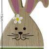 Manualidades creativas de conejo de Pascua adornos de madera suministros para decoración de escena hogareña juguetes de escritorio regalos al por mayor