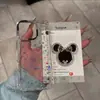 Espejo con Cabeza de Mickey de Diamantes Adecuado para Teléfono Móvil Apple 17Promax Iphone16Pro Funda para Teléfono con Diamantes Tachonada de Estrellas
