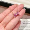 Estilo Nuevo Europeo y Americano Princesa Fugitiva Rosa Dulce Diamante Lazo Collar para Mujer Lujo Ligero Diseño de Nicho Exquisita Cadena para Clavícula
