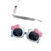 Óculos de Sol de Verão da Moda para Meninas, com Proteção UV, Fofos e Adoráveis, com Laço e Design de Gatinho para Proteger do Sol