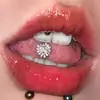 Flash amor diamante cravação na língua nova decoração de língua personalizada transfronteiriça nova joia de piercing corporal atacado fábrica vendas diretas