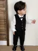 Conjunto de Traje para Niños Primavera y Otoño 2026 Nuevo Moderno y Elegante Traje para Niños, Ropa Formal Estilo Coreano para Niños Pequeños