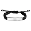 Pulsera de Acero Inoxidable en Blanco para Grabado Láser Transfronterizo Regalo Navideño Pequeño Regalo Promocional Pulsera Tejida