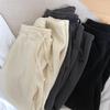Calça Casual Feminina Grossa Aconchegante de Veludo Dupla Face Outono e Inverno Casual Versátil Calça Grossa Calça de Casa Calça Harlan com Gola Alta