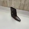 Botines Cuadrados Estilo Coreano para Mujer 2026 Moda Versátil Tendencia Coreana Nuevo Estilo Otoño/Invierno Correa Doble Hebilla Tacón Medio Botas de Moda