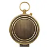 Reloj de Bolsillo de Metal Estilo Antiguo Cobre Tapa Abatible Brújula Plegable Portátil Brújula para Senderismo al Aire Libre Camping