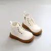 Botas Chelsea Florais para Meninas 2026 Outono/Inverno Nova Moda Infantil Versátil Solado Macio Botas Curtas de Couro