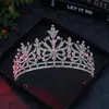 Accesorios para el Cabello Vestido de Novia Europeo y Americano Corona de Cumpleaños Barroca Retro Completamente Diamantada Corona de Pedrería Versátil
