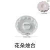 Portavelas Pentagrama Flor Luna Qi Puro Molde de Silicona DIY Yeso Bandeja de Aromaterapia Molde Base para Velas