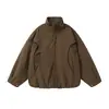 Northern Frontier Marca de Moda Americana Masculina 2025 Inverno Novo Design Jaqueta de Algodão Gola Alta Roupa de Trabalho de Algodão Jaqueta Acolchoada de Algodão Casaco