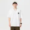 Nueva camiseta de verano para hombre, estilo callejero americano, holgada, de manga corta, camiseta retro con estampado de motocicleta para deportes al aire libre, camiseta de moda
