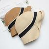 Sombrero de Paja de Alta Calidad para Mujer Verano Moda Combinable Sombrero de Pescador de Cúpula Francesa Compras Viajes Sombrero de Sol de Ala Ancha